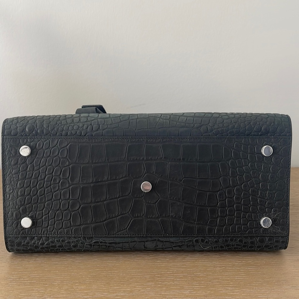 Saint Laurent Sac De Jour Tote in Matte Crocodile-Embossed Leather - Picture 12 of 17
